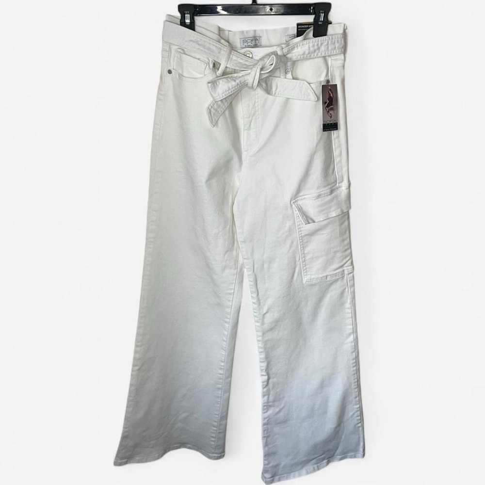 Sofia by Sofia Vergara White High Rise Wide Leg Jeans NWT